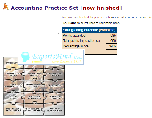 1050 PERDISCO PRACTICE SET HELP