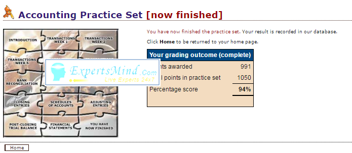 1050 PERDISCO PRACTICE SET HELP